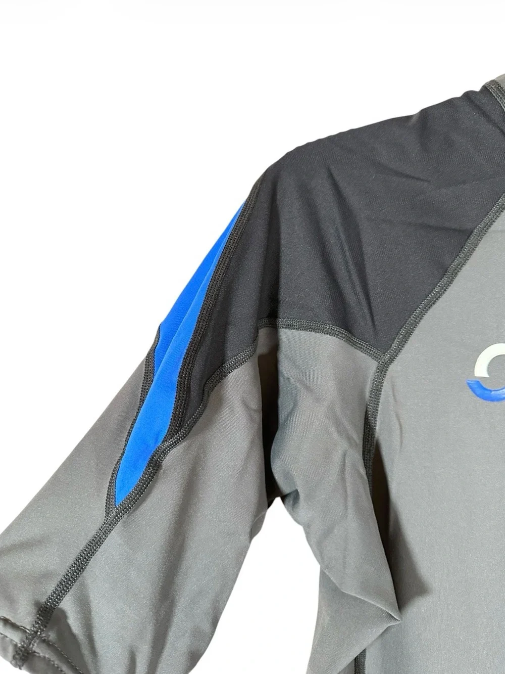 O'Neill Shirt Kids XL Grey Black Basic Skins Rash Guard 50+ UPF Surf